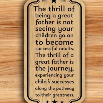 Intra απο ξύλο plywood 3mm-4mm πάχος - Ημέρα του πατέρα Ο μπαμπάς αποσπάσματα Laser Cut  Δίασταση 30x20 cm INTRAFABR-31784174 - Image 1