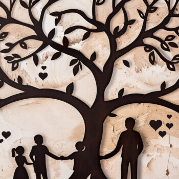 Intra απο ξύλο plywood 3mm-4mm πάχος - περικοπής για τη γιορτή του πατέρα Dad Tree Δίασταση 4x4 cm INTRAFABR-97831697 - Image 1