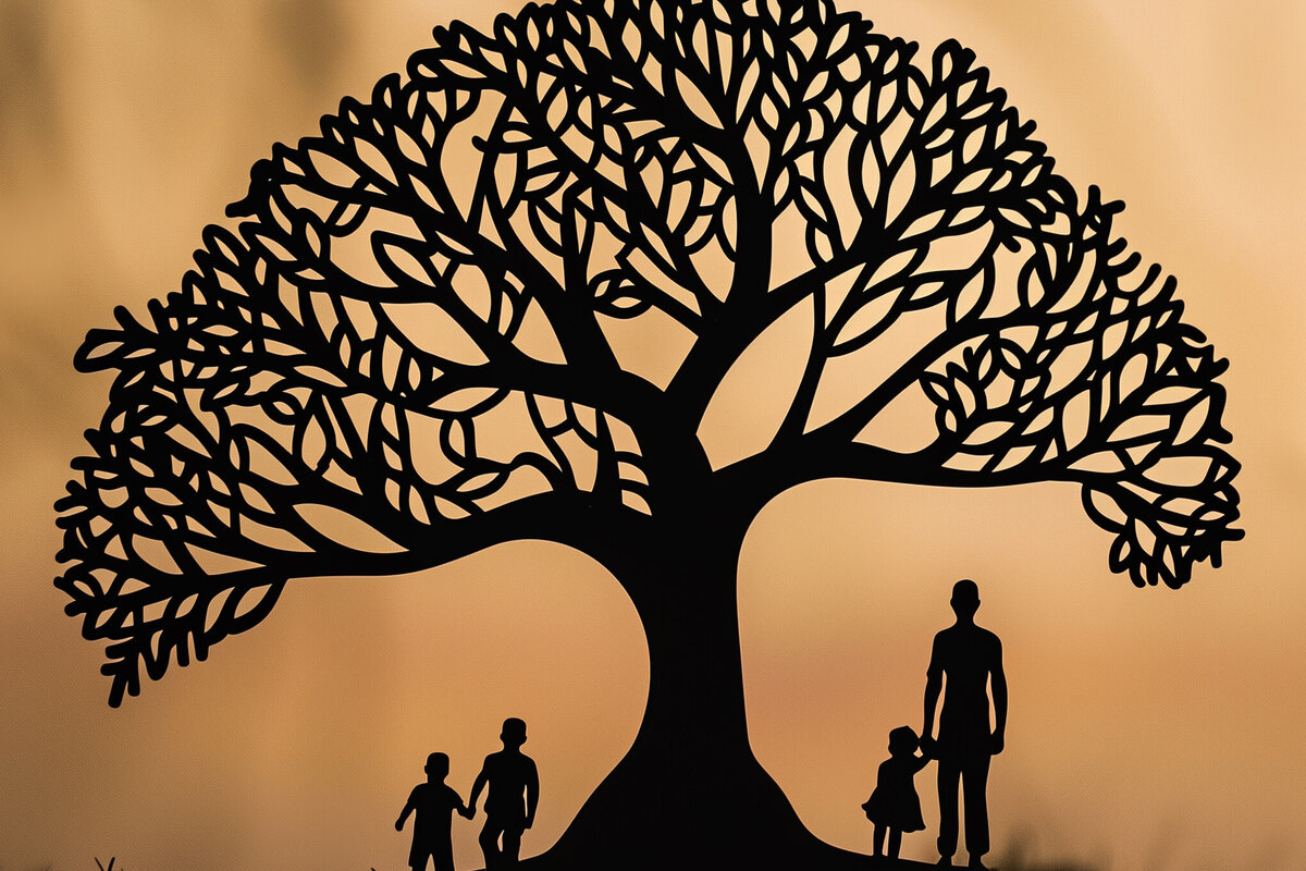 Intra απο ξύλο plywood 3mm-4mm πάχος -  περικοπής  για τη γιορτή του πατέρα Dad Tree Δίασταση 4x4 cm INTRAFABR-97831964