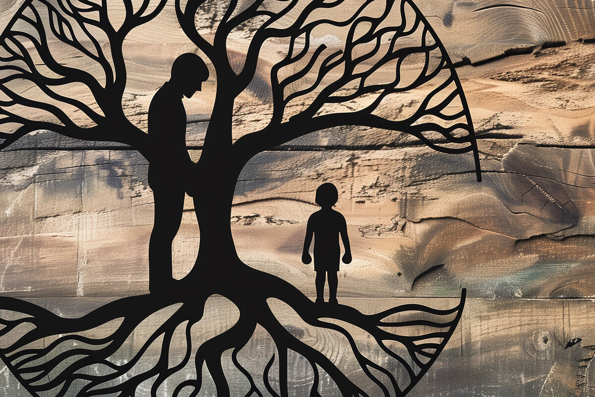 Intra απο ξύλο plywood 3mm-4mm πάχος -  περικοπής  για τη γιορτή του πατέρα Dad Tree Δίασταση 4x4 cm INTRAFABR-97890385