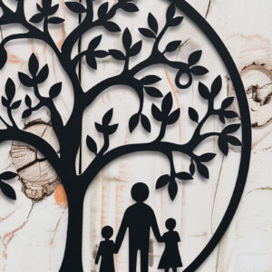 Intra απο ξύλο plywood 3mm-4mm πάχος -  περικοπής  για τη γιορτή του πατέρα Dad Tree Δίασταση 4x4 cm INTRAFABR-97891428