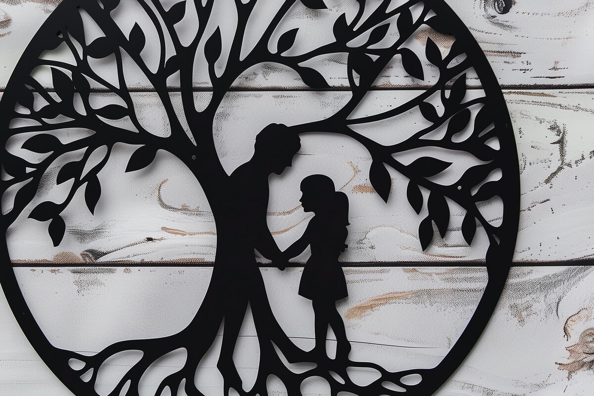 Intra απο ξύλο plywood 3mm-4mm πάχος -  περικοπής  για τη γιορτή του πατέρα Dad Tree Δίασταση 4x4 cm INTRAFABR-97891672