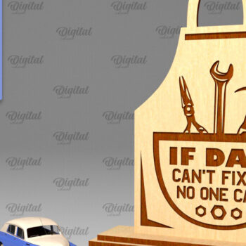 Intra απο ξύλο plywood 3mm-4mm πάχος - Διακόσμηση για την Ημέρα του Πατέρα Laser Cut  Δίασταση 30x20 cm INTRAFABR-96280221 - Image 1