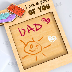 Intra απο ξύλο plywood 3mm-4mm πάχος - Λέιζερ δώρου σχεδίασης πλάκας ημέρας του πατέρα Δίασταση 30x20 cm INTRAFABR-119901310