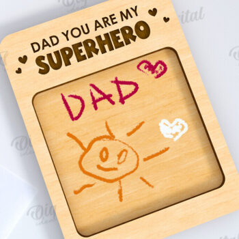 Intra απο ξύλο plywood 3mm-4mm πάχος - Λέιζερ δώρου σχεδίασης πλάκας ημέρας του πατέρα Δίασταση 30x20 cm INTRAFABR-119901222 - Image 1