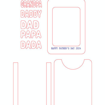 Intra απο ξύλο plywood 3mm-4mm πάχος -  περικοπής  για την Ημέρα του Πατέρα Δίασταση 20x25 cm INTRAFABR-98479145 - Image 3