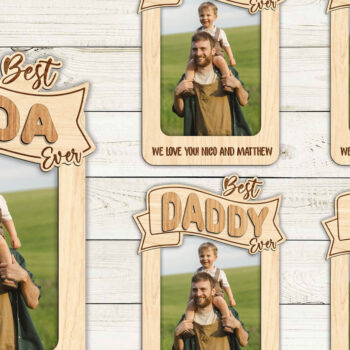 Intra απο ξύλο plywood 3mm-4mm πάχος -  περικοπής  για την Ημέρα του Πατέρα Δίασταση 20x25 cm INTRAFABR-98479272 - Image 2