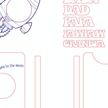 Intra απο ξύλο plywood 3mm-4mm πάχος -  περικοπής  για την Ημέρα του Πατέρα Δίασταση 20x25 cm INTRAFABR-98286358 - Image 4