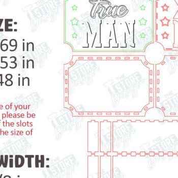Intra απο ξύλο plywood 3mm-4mm πάχος - Πακέτο συσκευασίας δώρου για την ημέρα του πατέρα | Κουτί αποθήκευσης Δίασταση 15x15 cm INTRAFABR-119068662 - Image 2