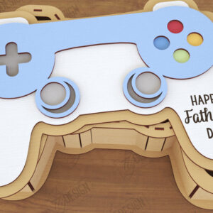 Intra απο ξύλο plywood 3mm-4mm πάχος - Κουτί δώρου για την Ημέρα του Πατέρα σε σχήμα Παιχνιδιού Δίασταση 15x15 cm INTRAFABR-119714585