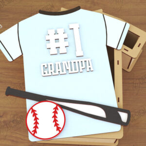 Intra απο ξύλο plywood 3mm-4mm πάχος - Κουτί δώρου για την ημέρα του πατέρα| Παππούς |Μπέιζμπολ Δίασταση 15x15 cm INTRAFABR-119714571