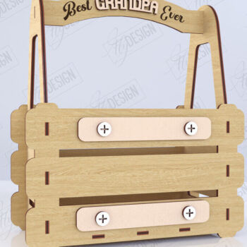 Intra απο ξύλο plywood 3mm-4mm πάχος - Κουτί δώρου για τη γιορτή του πατέρα | Ξύλινο κουτί δώρου Δίασταση 15x15 cm INTRAFABR-118751064 - Image 1