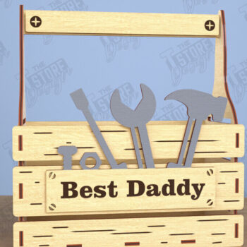 Intra απο ξύλο plywood 3mm-4mm πάχος - Κουτί δώρου για τη γιορτή του πατέρα | Ξύλινο κουτί δώρου Δίασταση 15x15 cm INTRAFABR-118746926 - Image 1