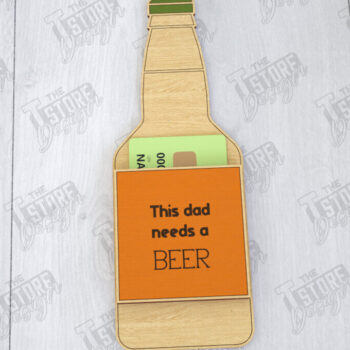 Intra απο ξύλο plywood 3mm-4mm πάχος - Πακέτο θήκης δωροκάρτας για την Ημέρα του Πατέρα|CNC Δίασταση 10x15 cm INTRAFABR-116146317 - Image 2