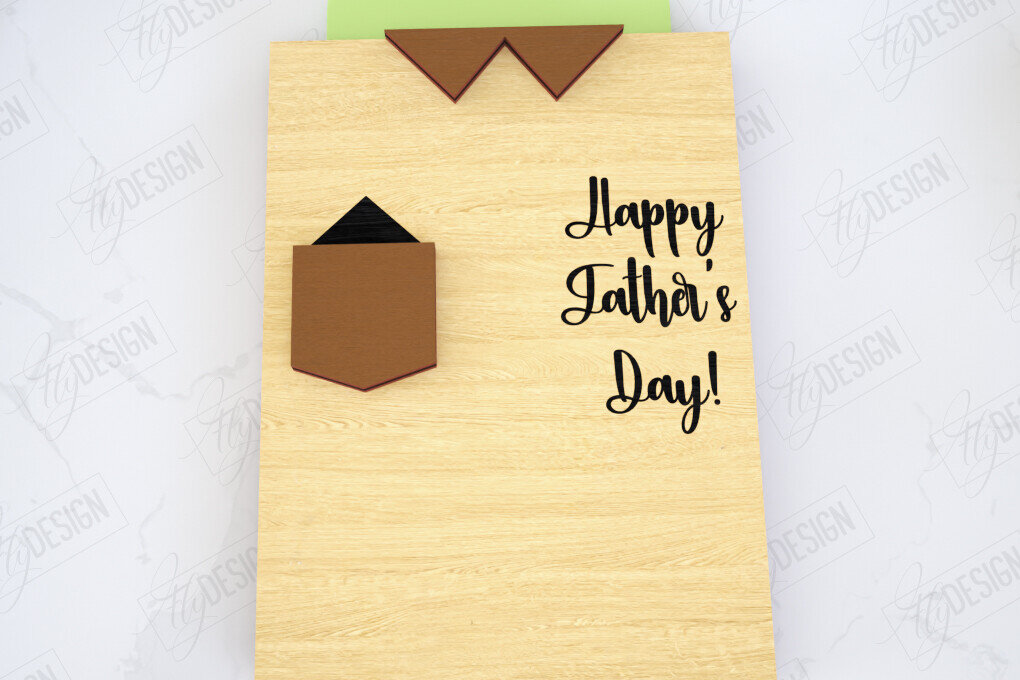 Intra απο ξύλο plywood 3mm-4mm πάχος - Δωροθήκη για την Ημέρα του Πατέρα | Gift Idea Δίασταση 10x15 cm INTRAFABR-116151460