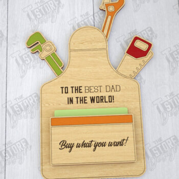 Intra απο ξύλο plywood 3mm-4mm πάχος - Δωροθήκη για την Ημέρα του Πατέρα | Gift Idea Δίασταση 10x15 cm INTRAFABR-116143186 - Image 1