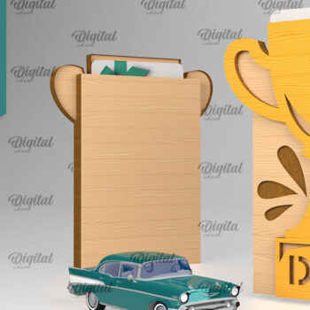 Intra απο ξύλο plywood 3mm-4mm πάχος - Θήκη δώρου κάρτας για την ημέρα του πατέρα Laser cut Δίασταση 30x20 cm INTRAFABR-94832993 - Image 1