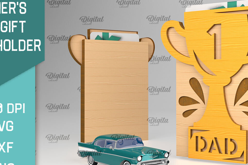 Intra απο ξύλο plywood 3mm-4mm πάχος - Θήκη δώρου κάρτας για την ημέρα του πατέρα Laser cut Δίασταση 30x20 cm INTRAFABR-94832993