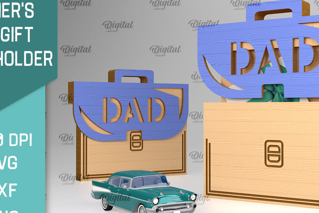 Intra απο ξύλο plywood 3mm-4mm πάχος - Θήκη δώρου κάρτας για την ημέρα του πατέρα Laser cut Δίασταση 30x20 cm INTRAFABR-94832602