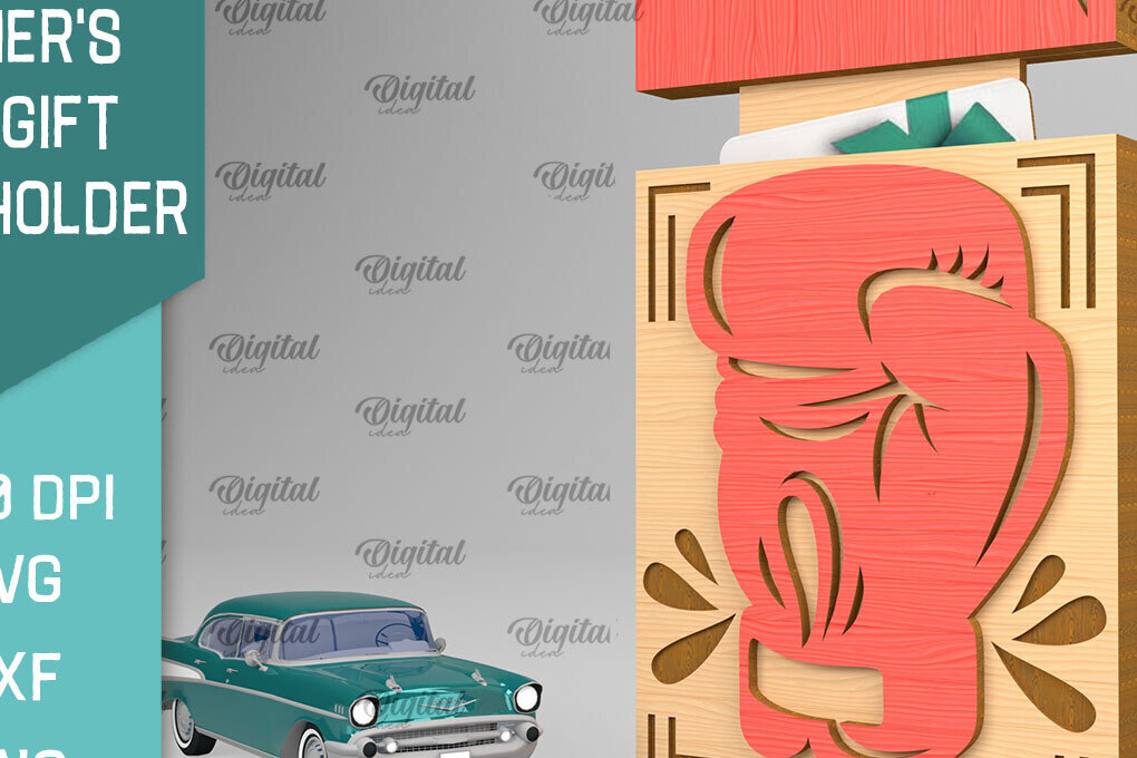 Intra απο ξύλο plywood 3mm-4mm πάχος - Θήκη δώρου κάρτας για την ημέρα του πατέρα Laser cut Δίασταση 30x20 cm INTRAFABR-94832680