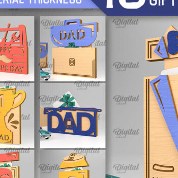 Intra απο ξύλο plywood 3mm-4mm πάχος - Πακέτο κατόχων δώρων για την ημέρα του πατέρα Δίασταση 30x20 cm INTRAFABR-94902287 - Image 1