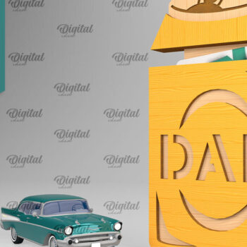 Intra απο ξύλο plywood 3mm-4mm πάχος - Πακέτο κατόχων δώρων για την ημέρα του πατέρα Δίασταση 30x20 cm INTRAFABR-94902287 - Image 6