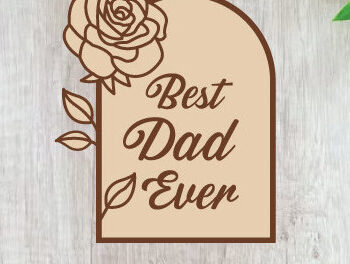 Intra απο ξύλο plywood 3mm-4mm πάχος - Δώρο για την Ημέρα του Πατέρα  Cut File, dad Laser Δίασταση 40x50 cm INTRAFABR-119046474 - Image 2