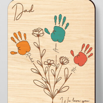 Intra απο ξύλο plywood 3mm-4mm πάχος - Χειρότυπο για την Ημέρα του Πατέρα 2024 Δίασταση 30x20 cm INTRAFABR-98530987 - Image 1