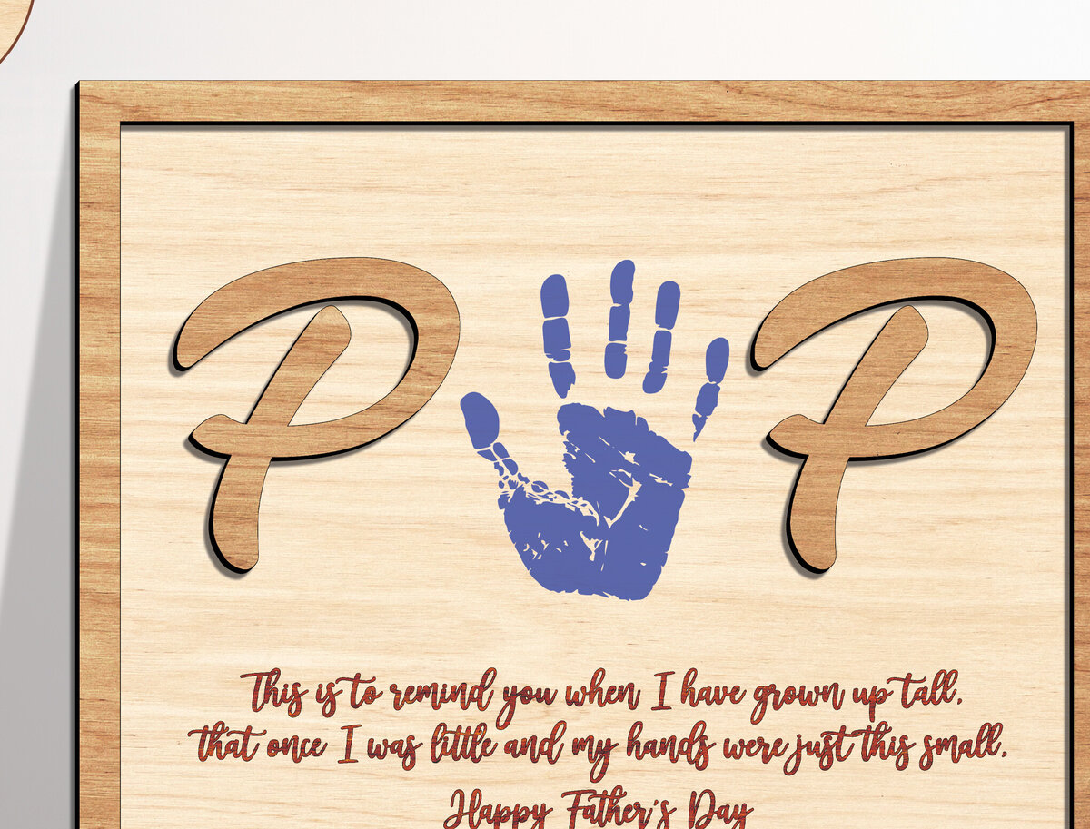 Intra απο ξύλο plywood 3mm-4mm πάχος - Σημάδι για την Ημέρα του Πατέρα - Break Jhon Δίασταση 8x10 cm INTRAFABR-95503432