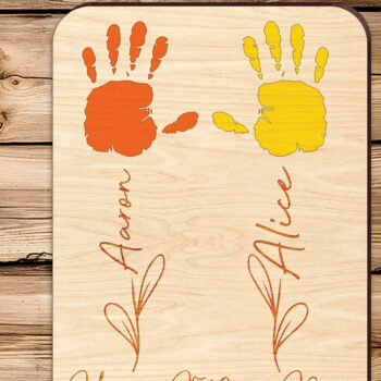 Intra απο ξύλο plywood 3mm-4mm πάχος - Πινακίδα χειρός για την Ημέρα του Πατέρα  Δίασταση 30x20 cm INTRAFABR-98529677 - Image 3