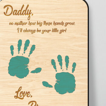 Intra απο ξύλο plywood 3mm-4mm πάχος - Πινακίδα χειρός για την Ημέρα του Πατέρα  Δίασταση 30x20 cm INTRAFABR-98530003 - Image 1