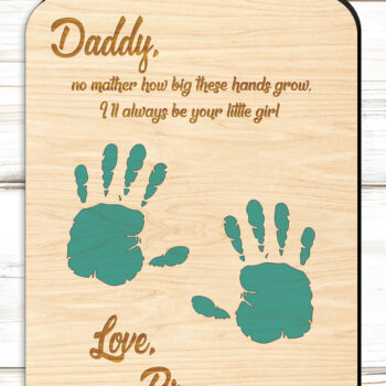 Intra απο ξύλο plywood 3mm-4mm πάχος - Πινακίδα χειρός για την Ημέρα του Πατέρα  Δίασταση 30x20 cm INTRAFABR-98530003 - Image 3