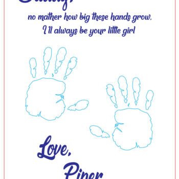 Intra απο ξύλο plywood 3mm-4mm πάχος - Πινακίδα χειρός για την Ημέρα του Πατέρα  Δίασταση 30x20 cm INTRAFABR-98530003 - Image 4