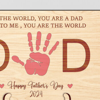 Intra απο ξύλο plywood 3mm-4mm πάχος - Πινακίδα χειρός για την Ημέρα του Πατέρα  Δίασταση 30x20 cm INTRAFABR-98531140 - Image 1