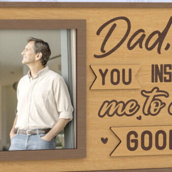 Intra απο ξύλο plywood 3mm-4mm πάχος - Κρεμαστές κορνίζες για τη γιορτή του πατέρα | Ιδέα δώρου Δίασταση 20x25 cm INTRAFABR-118948714 - Image 1