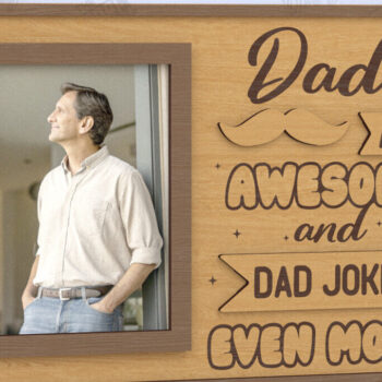 Intra απο ξύλο plywood 3mm-4mm πάχος - Κρεμαστές κορνίζες για τη γιορτή του πατέρα | Ιδέα δώρου Δίασταση 20x25 cm INTRAFABR-118948720 - Image 1