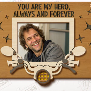 Intra απο ξύλο plywood 3mm-4mm πάχος - Κρεμαστές κορνίζες για τη γιορτή του πατέρα | Ιδέα δώρου Δίασταση 20x25 cm INTRAFABR-119069620