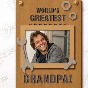 Intra απο ξύλο plywood 3mm-4mm πάχος - Κρεμαστές κορνίζες για τη γιορτή του πατέρα | Ιδέα δώρου Δίασταση 20x25 cm INTRAFABR-119069624