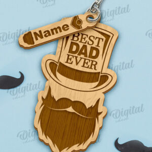 Intra απο ξύλο plywood 3mm-4mm πάχος - μπρελόκ για την Ημέρα του Πατέρα Δίασταση 4x4 cm INTRAFABR-119488956