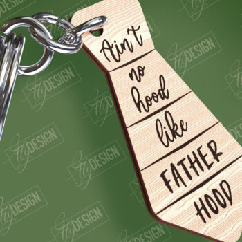 Intra απο ξύλο plywood 3mm-4mm πάχος - Σχέδιο κοπής με λέιζερ μπρελόκ για την ημέρα του πατέρα Δίασταση 4x4 cm INTRAFABR-94417053 - Image 1