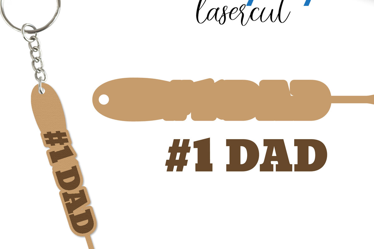 Intra απο ξύλο plywood 3mm-4mm πάχος - Μπρελόκ με λέιζερ για την ημέρα του πατέρα Δίασταση 4x4 cm INTRAFABR-123521815