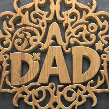 Intra απο ξύλο plywood 3mm-4mm πάχος - Σχέδια κοπής με λέιζερ για την ημέρα του πατέρα Δίασταση 4500x5400 cm INTRAFABR-124376963 - Image 4