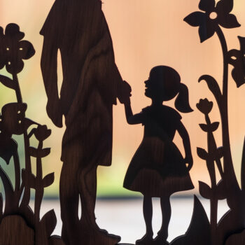 Intra απο ξύλο plywood 3mm-4mm πάχος -   κοπής με λέιζερ για την ημέρα του πατέρα Δίασταση 40x50 cm INTRAFABR-97779226 - Image 1