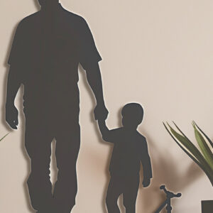 Intra απο ξύλο plywood 3mm-4mm πάχος -   κοπής με λέιζερ για την ημέρα του πατέρα Δίασταση 40x50 cm INTRAFABR-97785277