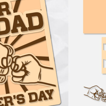 Intra απο ξύλο plywood 3mm-4mm πάχος - για την ημέρα του πατέρα Δίασταση 30x20 cm INTRAFABR-98296086 - Image 2