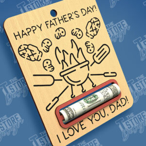 Intra απο ξύλο plywood 3mm-4mm πάχος - Χρηματική κάρτα για τη γιορτή του πατέρα | Ευχετήριες κάρτες Δίασταση 10x15 cm INTRAFABR-97088336