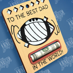 Intra απο ξύλο plywood 3mm-4mm πάχος - Χρηματική κάρτα για τη γιορτή του πατέρα | Ευχετήριες κάρτες Δίασταση 10x15 cm INTRAFABR-97088381