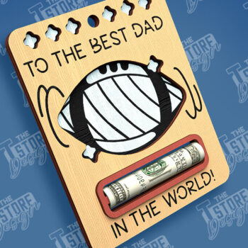 Intra απο ξύλο plywood 3mm-4mm πάχος - Πακέτο κοπής λέιζερ με κάρτα για την ημέρα του πατέρα Δίασταση 10x15 cm INTRAFABR-97088421 - Image 10