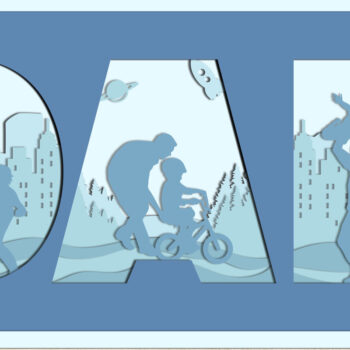 Intra απο ξύλο plywood 3mm-4mm πάχος - λέιζερ πολλαπλών στρώσεων της ημέρας του πατέρα Δίασταση 4x6 cm INTRAFABR-13086858 - Image 3