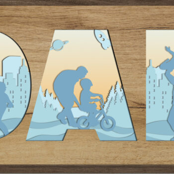 Intra απο ξύλο plywood 3mm-4mm πάχος - λέιζερ πολλαπλών στρώσεων της ημέρας του πατέρα Δίασταση 4x6 cm INTRAFABR-13086858 - Image 4